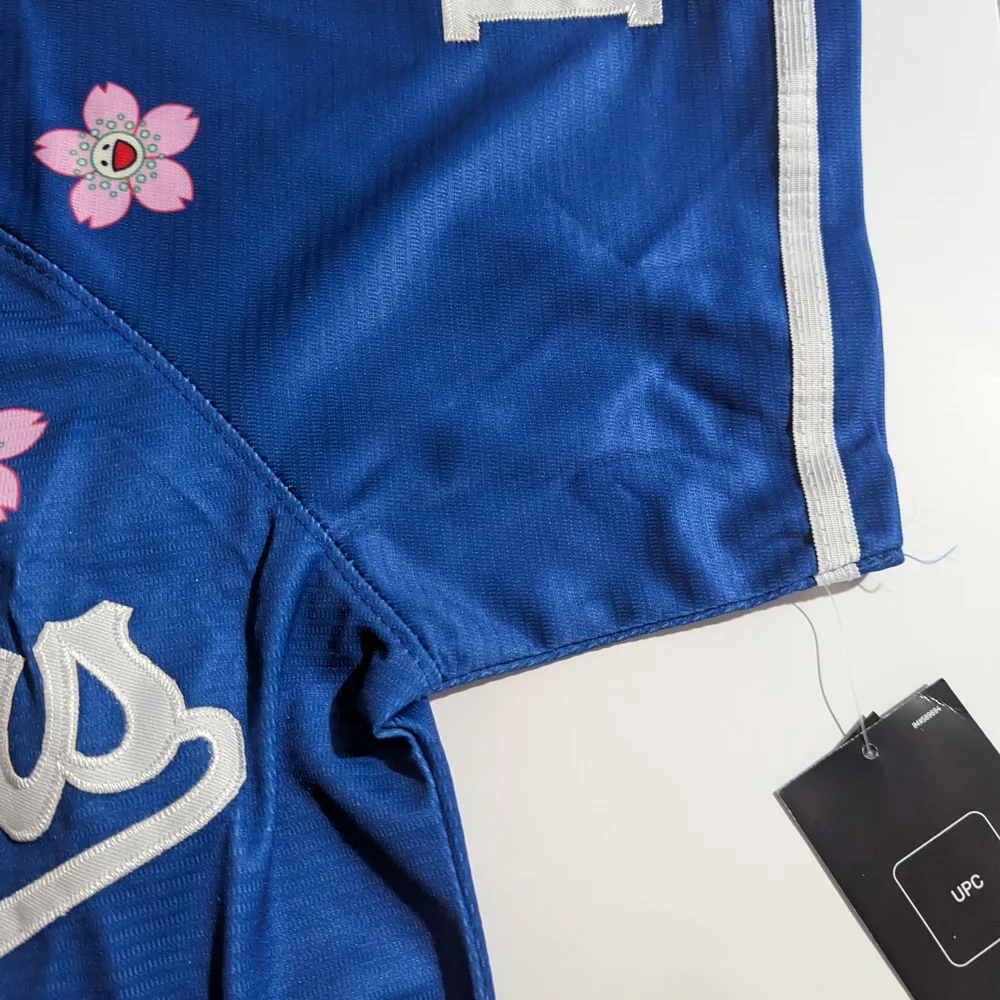 Nike Blue Jersey with Red Number and White Script - Picture 4 of 7